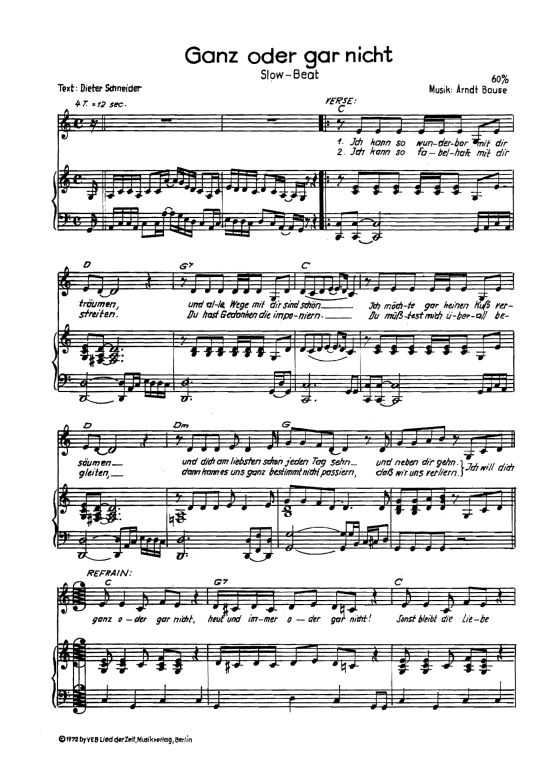 Wer Singt Das Lied Ganz Oder Gar Nicht Ganz oder gar nicht - Noten von Monika Herz - 9783841849489 | notendownload