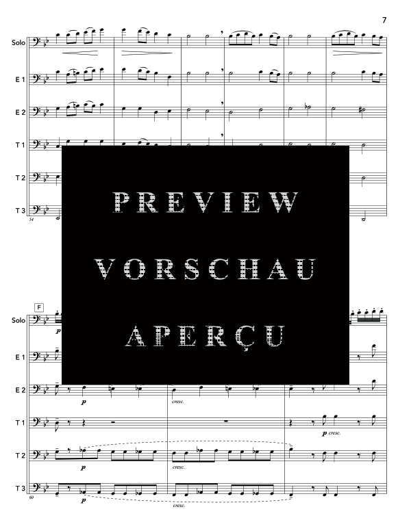 Product gallery: Page 11 of 11 Concert Etude, Op. 49, , (euphonium/tuba/trumpet solo and EETTT)