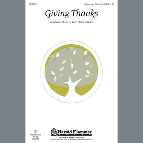 cover: Giving Thanks, Ruth Elaine Schram, Chor
