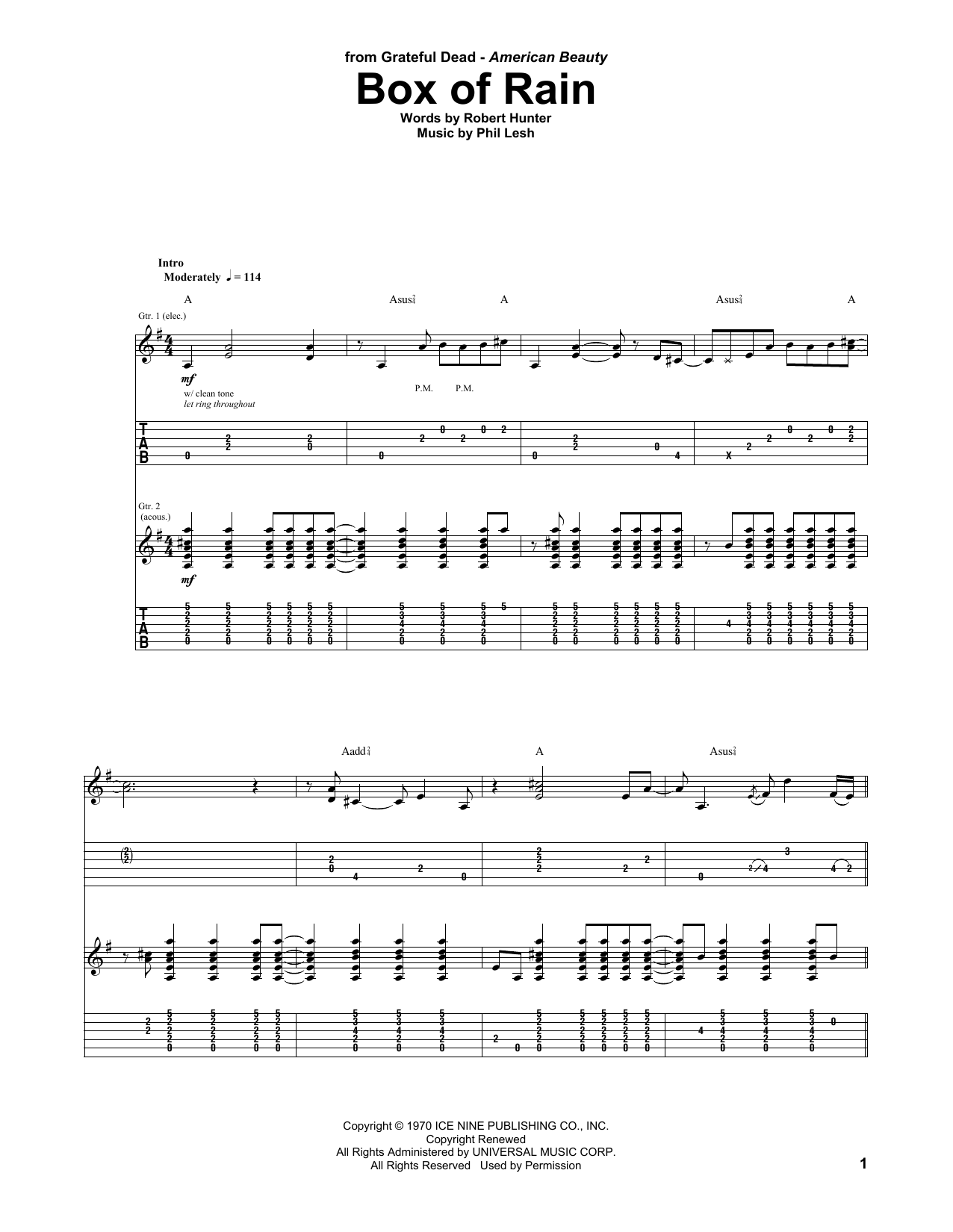 Produktbild zu: Box Of Rain