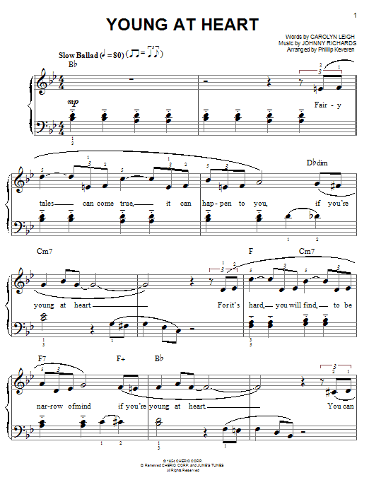 Produktbild zu: Young At Heart (arr. Phillip Keveren)