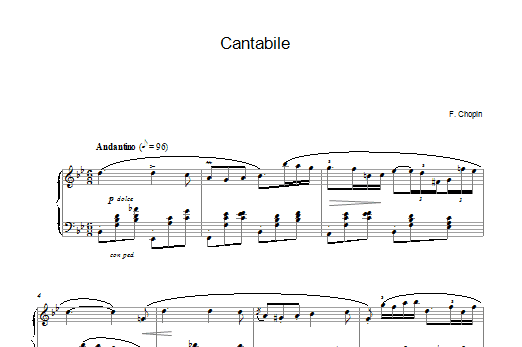Product gallery: Page 1 of 1 Cantabile, Chopin
