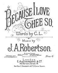 Produktbild zu: Because I Love Thee So