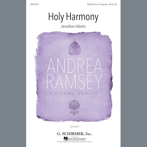 cover: Holy Harmony, Jonathan Adams