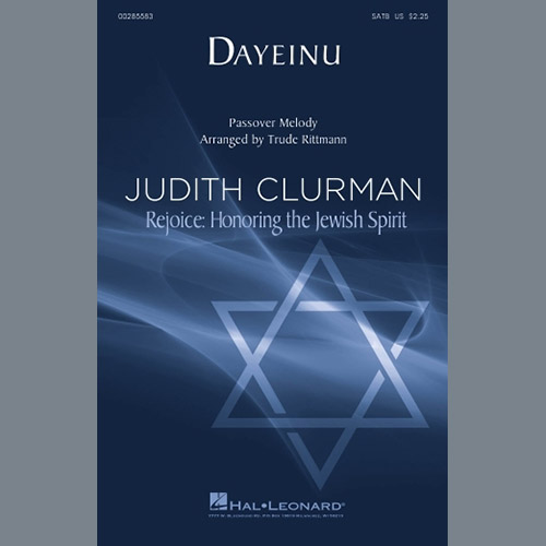 cover: Dayeinu, Trude Rittmann, Chor