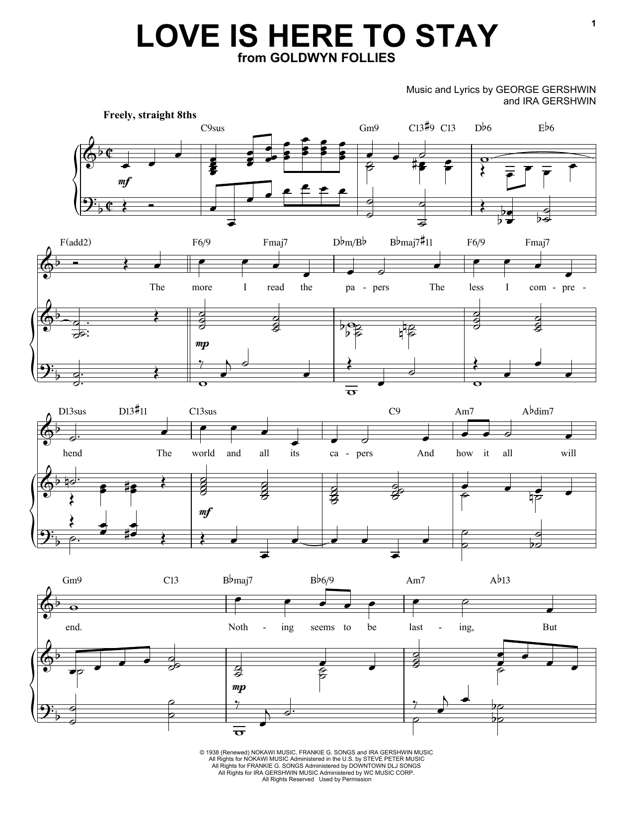 Produktbild zu: Love Is Here To Stay [Jazz version] (arr. Brent Edstrom)