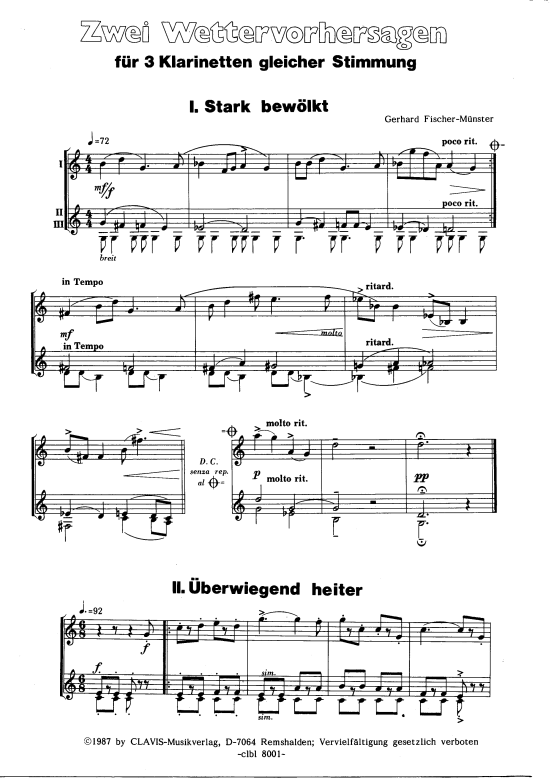 Product picture to: Zwei Wettervorhersagen Gerhard Fischer-Münster (ab 1.Schuljahr)