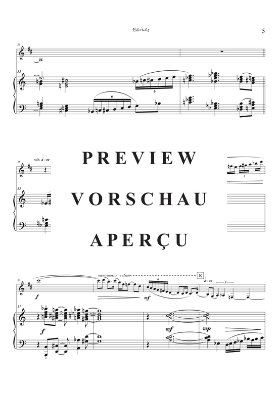 Product gallery: Page 8 of 44 Color´tudes - Five Attitudinal Colors , , (bass clarinet + piano)