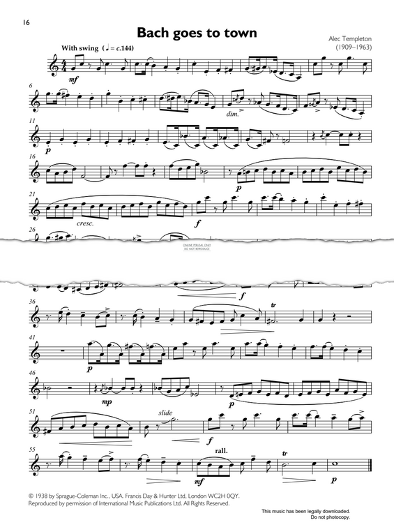 Product gallery: Page 1 of 1 Bach Goes To Town, Alec Templeton