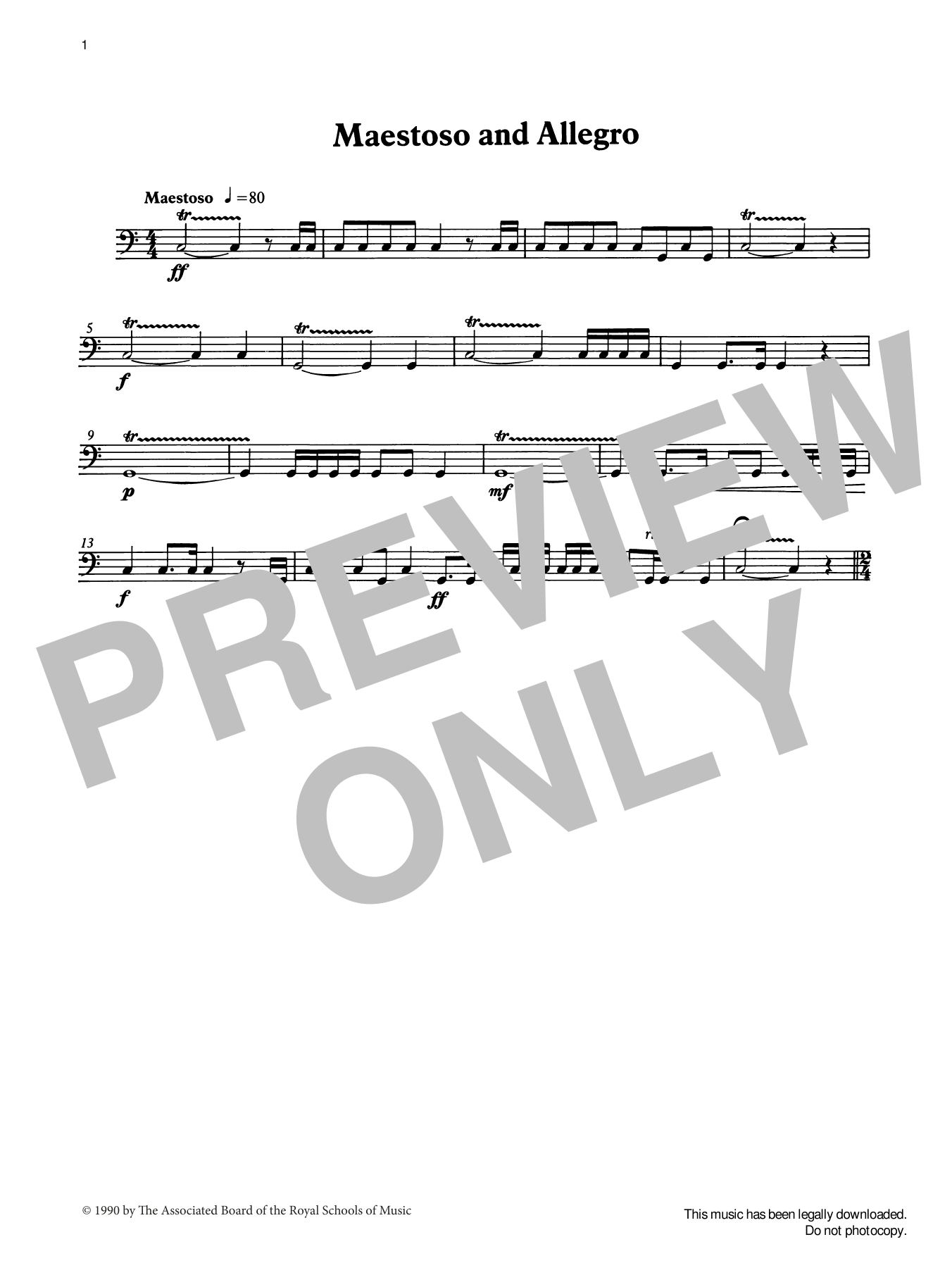 Produktgalerie: Seite 1 von 1 Maestoso and Allegro from Graded Music for Timpani, Book II, Ian Wright, Percussion