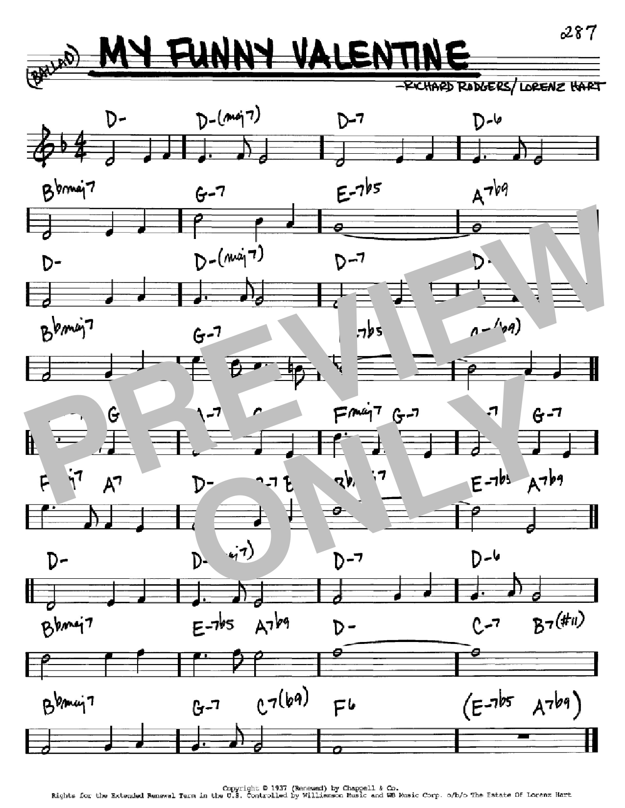 Produktbild zu: My Funny Valentine