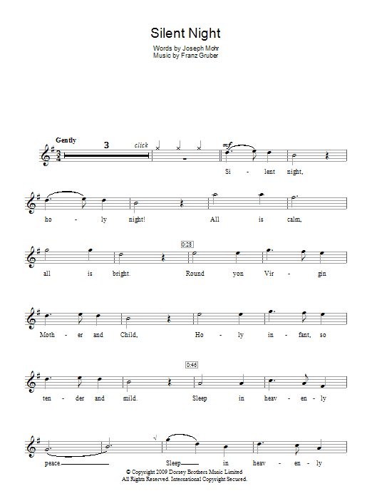 Product gallery: Page 1 of 1 Silent Night, Joseph Mohr