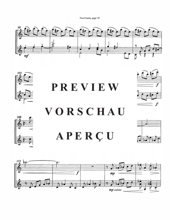 Product gallery: Page 13 of 21 Two Poems , , (flute and guitar)