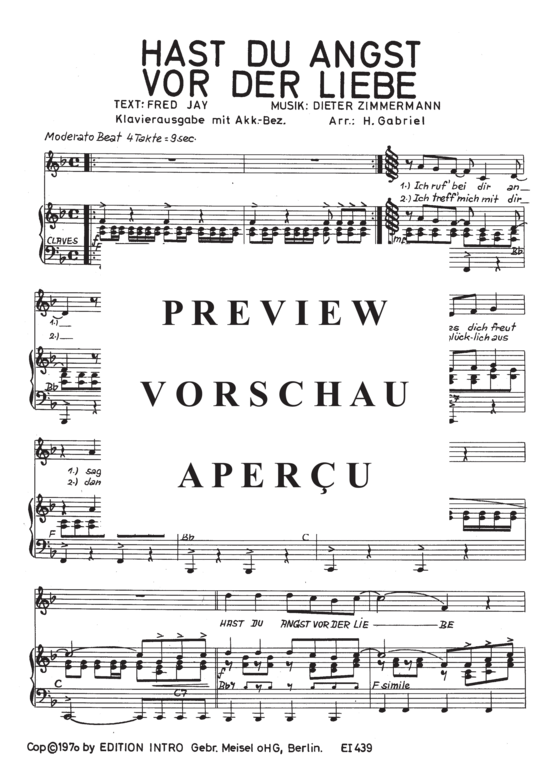 Produktgalerie: Seite 4 von 4 Hast du Angst vor der Liebe, Gildo, 	Rex, Klavier und Gesang