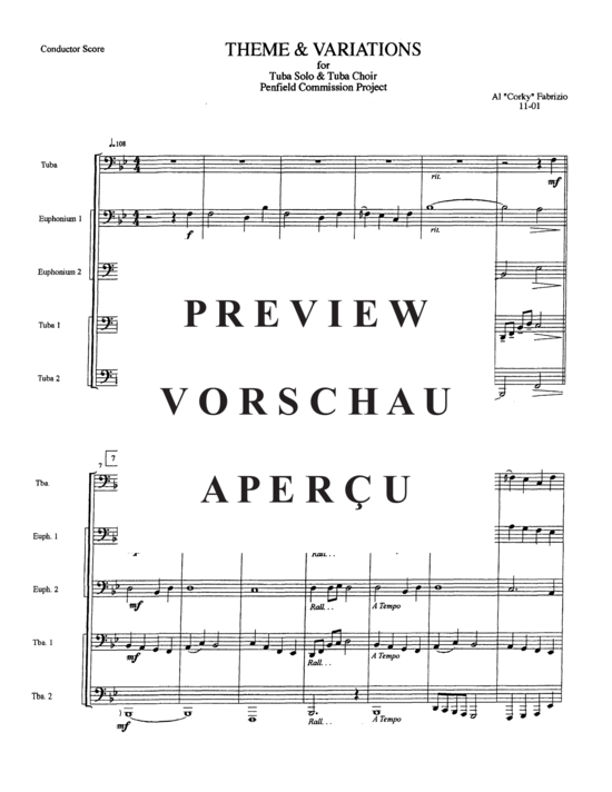 Product gallery: Page 3 of 16 Theme and Variations , , (Tuba Quartett EETT + Tuba Solo)