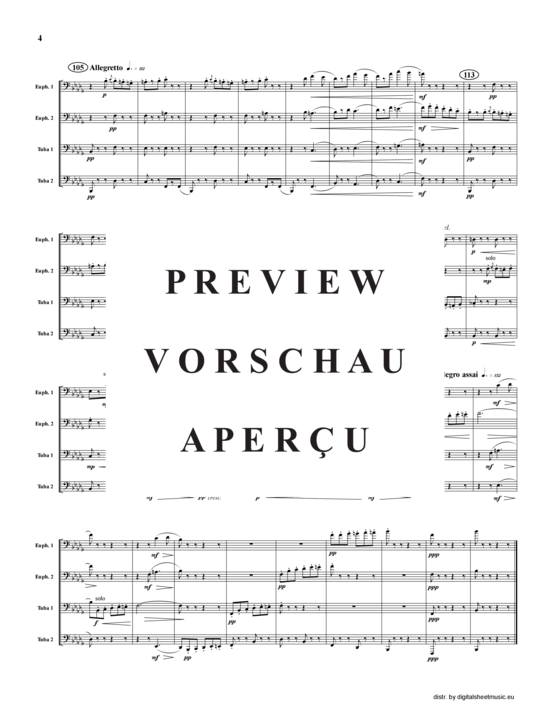 Product gallery: Page 5 of 13 Trauermarsch einer Marionette, Marche funebre d'une marionnette , , (Tuba Quartet: 2x Baritone, 2xTuba)