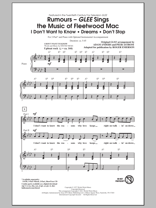Produktbild zu: Rumours: Glee Sings The Music Of Fleetwood Mac