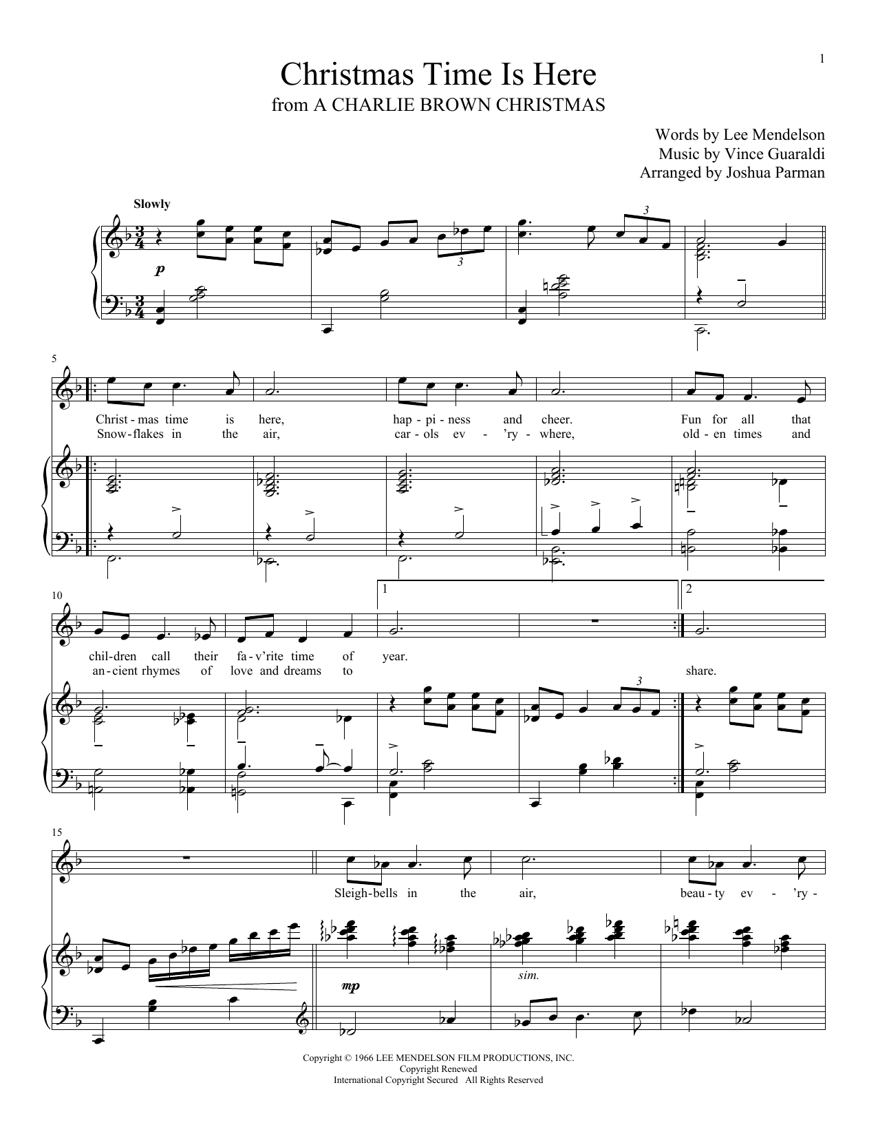 Product gallery: Page 1 of 1 Christmas Time Is Here, Vince Guaraldi