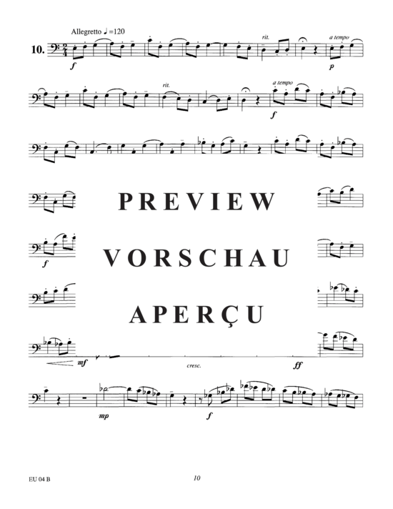 Product gallery: Page 14 of 21 Etudes for Euphonium, Vol. 4 , , (Euphonium Solo)