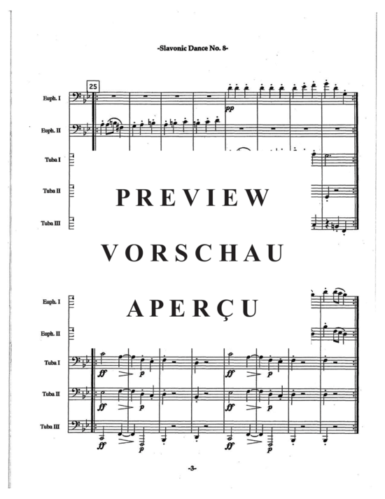 Product gallery: Page 7 of 21 Slavonic Dances Op. 46 No. 8 , , (Tuba Quartett EETT)