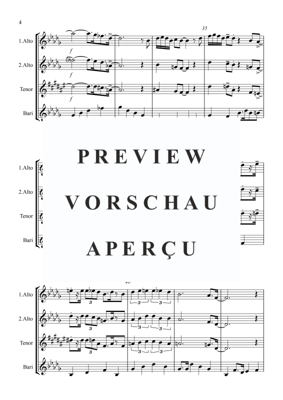 gallery: Pink Panther, , Saxophone Quartet Satb