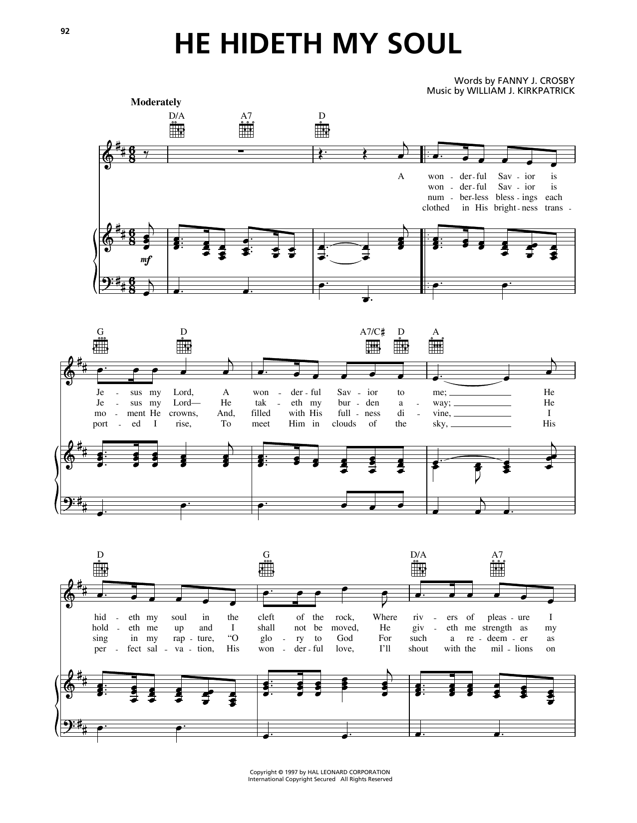 Produktbild zu: He Hideth My Soul