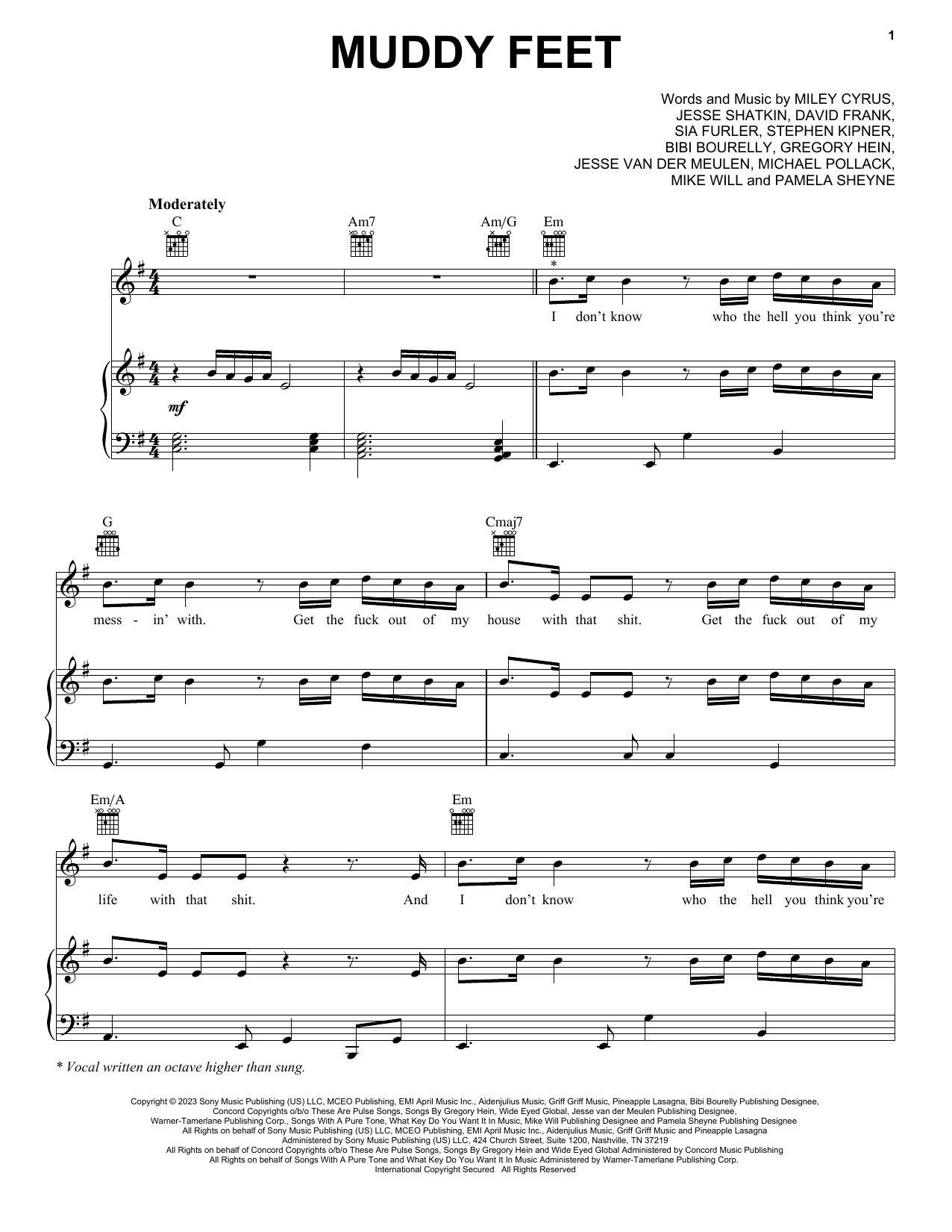 Produktbild zu: Muddy Feet (feat. Sia)