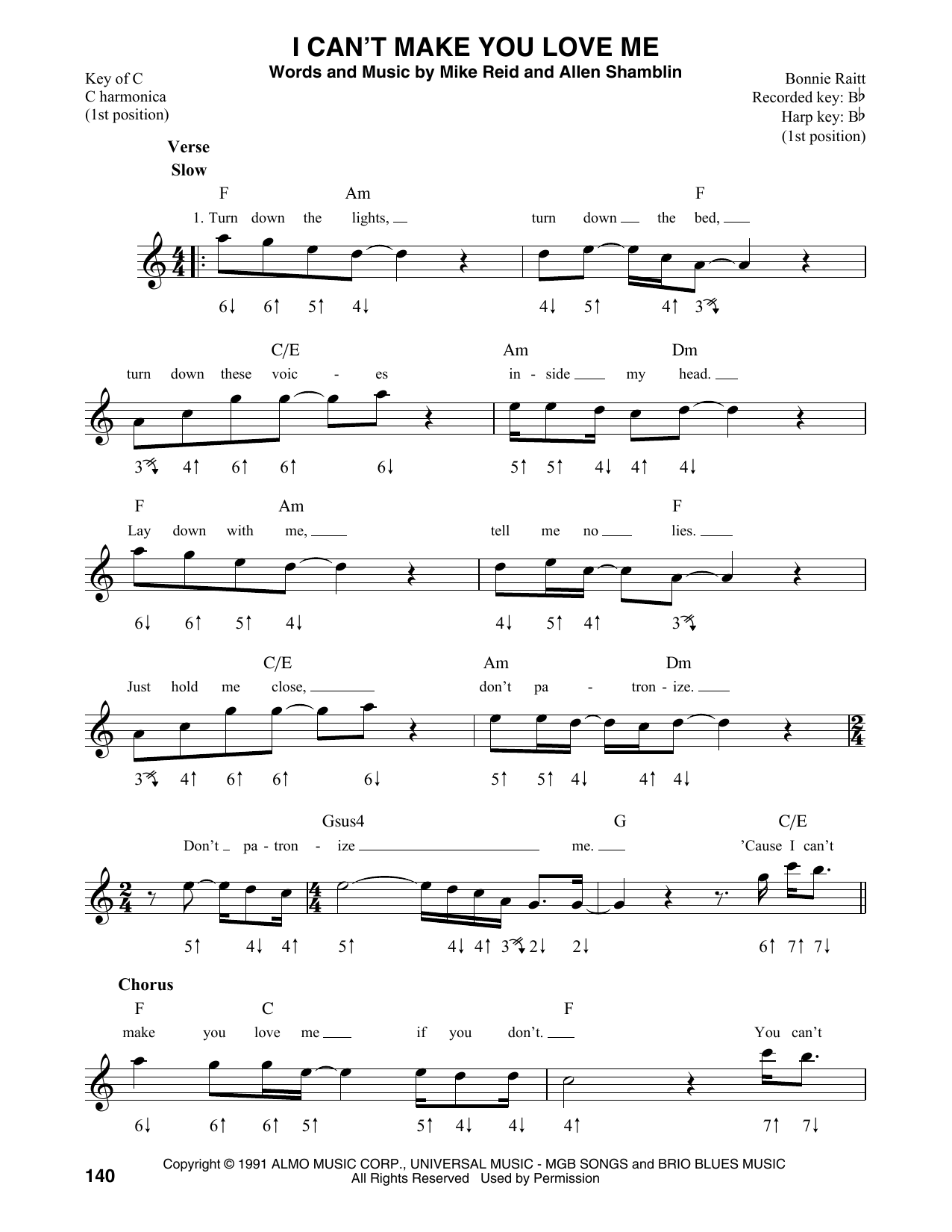 Product gallery: Page 1 of 1 I Can't Make You Love Me, Bonnie Raitt