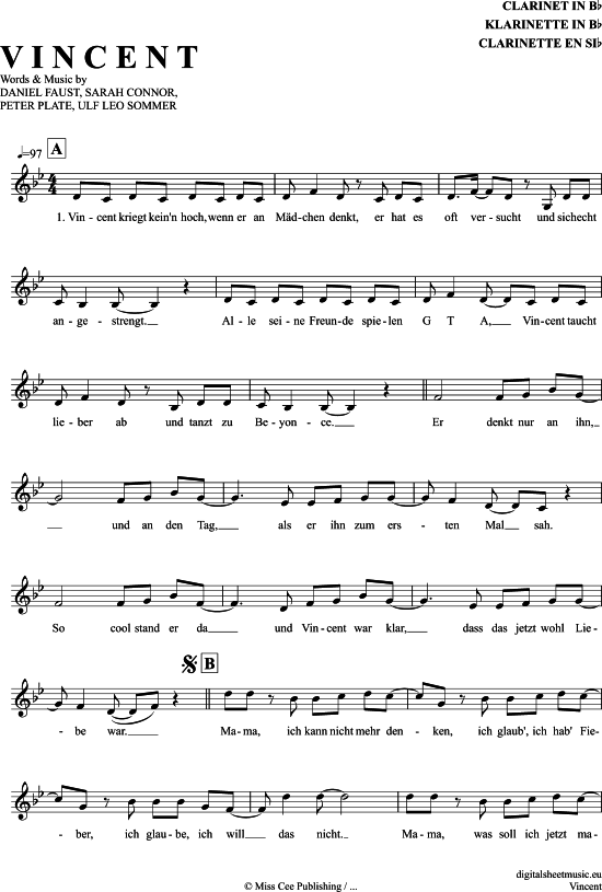 Product gallery: Page 1 of 5 Vincent , Connor, Sarah, Clarinet in B-flat