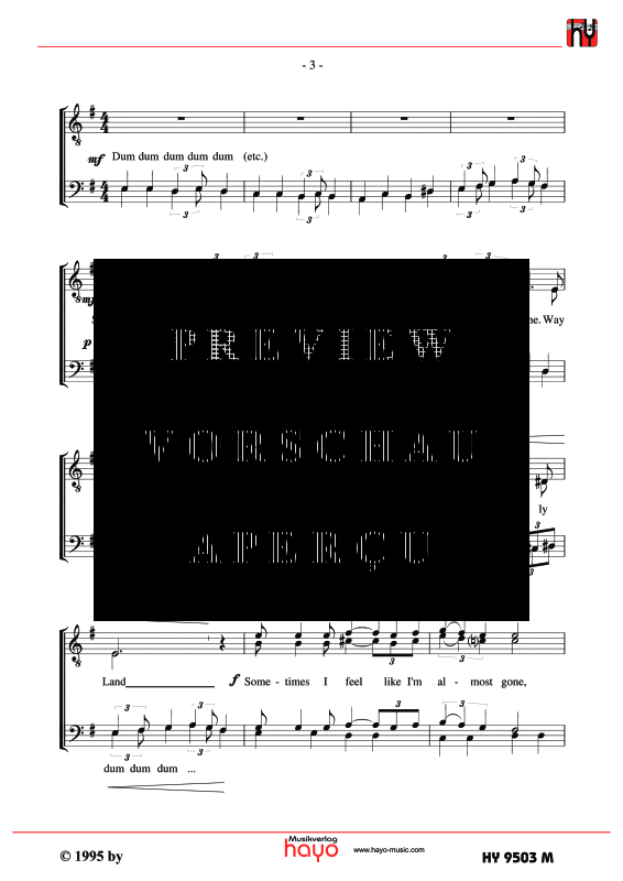 Product gallery: Page 4 of 5 Sometimes I feel like a motherless Child, , (male choir)