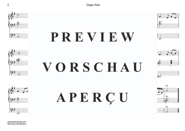 Produktgalerie: Seite 8 von 8 Morning Has Broken, Stevens, Cat, (Orgel Solo)