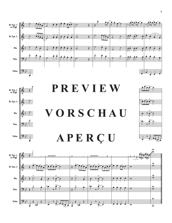 Produktgalerie: Seite 6 von 16 Go Tell it on a Mountain , , (Blechbläserquintett)