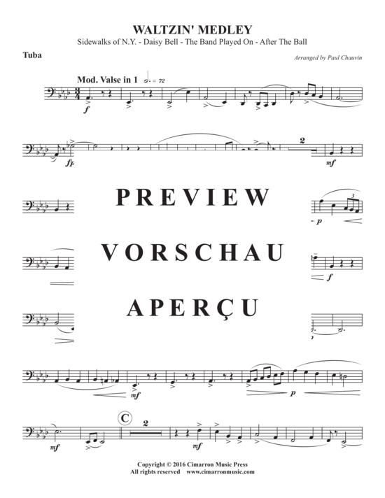 Produktgalerie: Seite 12 von 13 Waltzin´ Medley , , (Blechbläser Trio für Trompete in B, Horn in F oder Posaune +Tuba)