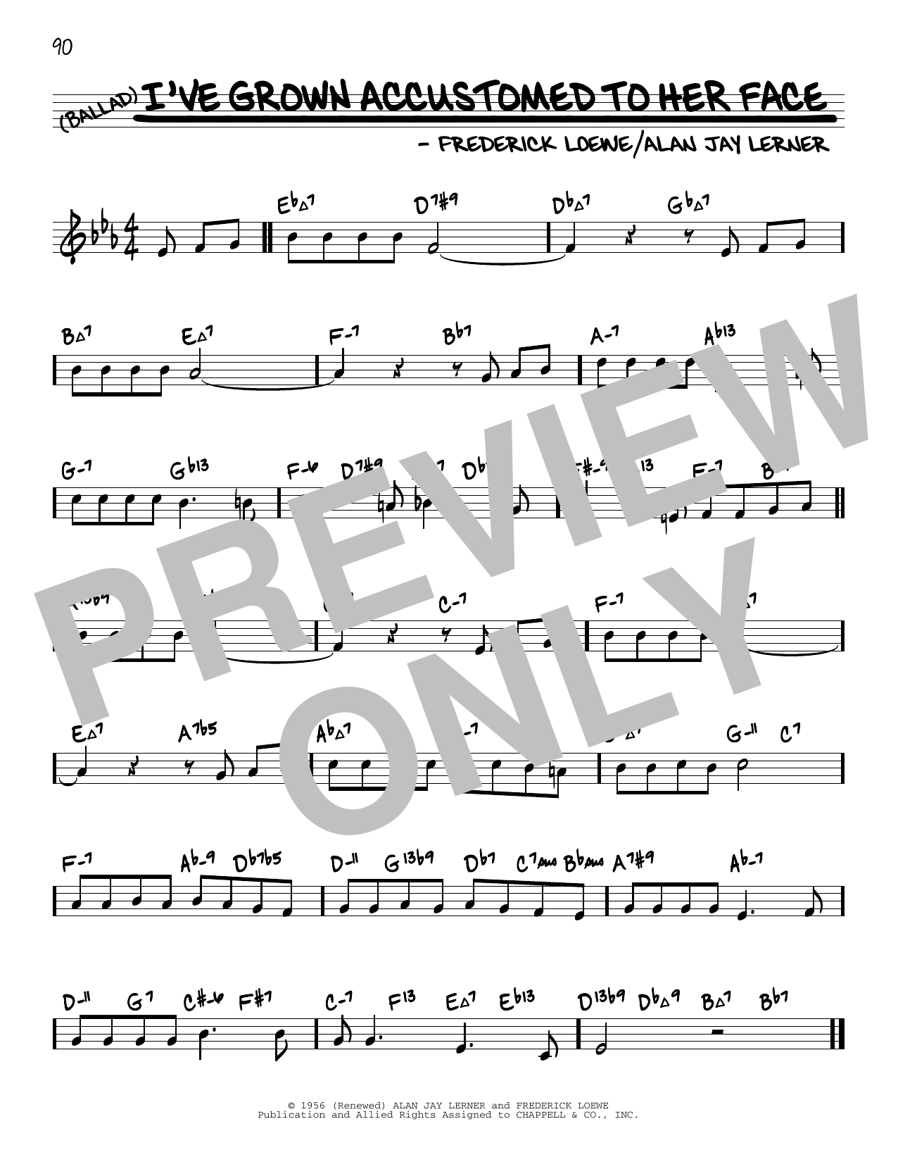 Produktbild zu: I've Grown Accustomed To Her Face (arr. David Hazeltine)