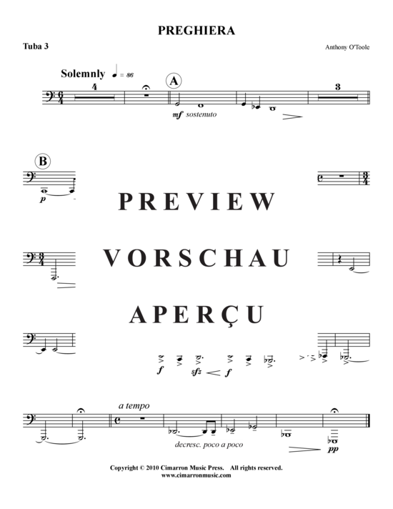 Product gallery: Page 13 of 13 Preghiera , , (Tuba-Ensemble EEETTT)