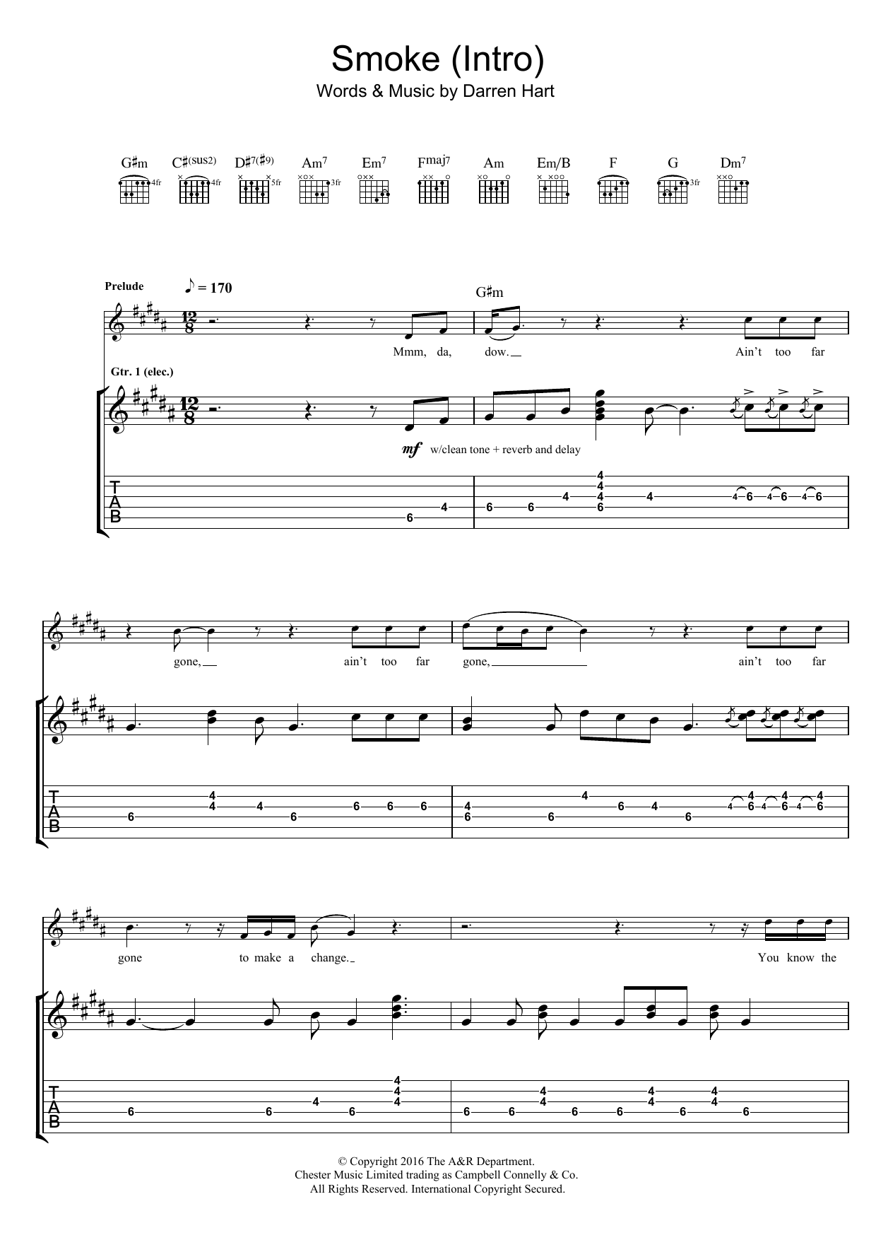 Produktgalerie: Seite 1 von 1 Smoke (Intro), Harts, Gitarre