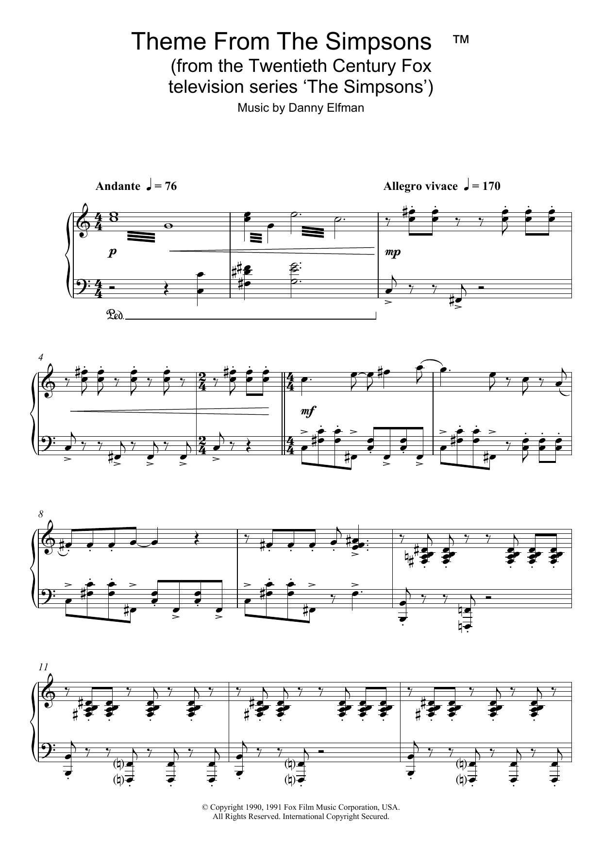 Product gallery: Page 1 of 1 Theme From The Simpsons, Danny Elfman