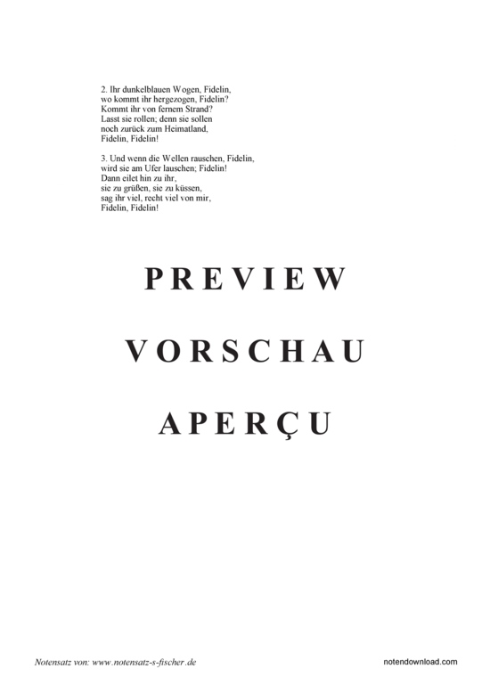 Product gallery: Page 3 of 3 Das Schiff streicht durch die Wellen , , Piano and Voice