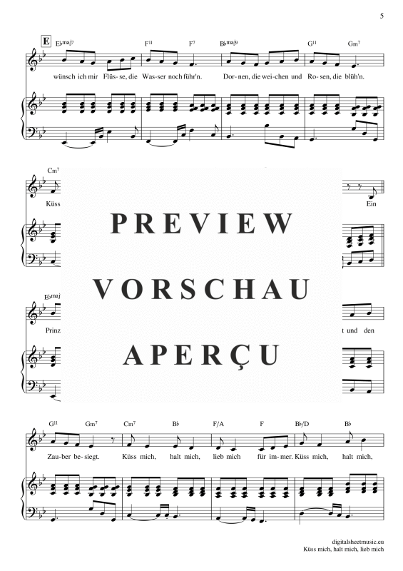 Product gallery: Page 6 of 7 Küss Mich, Halt Mich, Lieb Mich, Egli, Beatrice, Voice with Piano Accompaniment