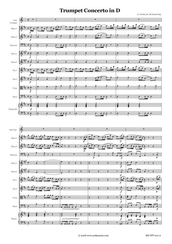 Produktgalerie: Seite 1 von 11 Trumpet Concerto in D, , Concert Band und Solo Trompete in D