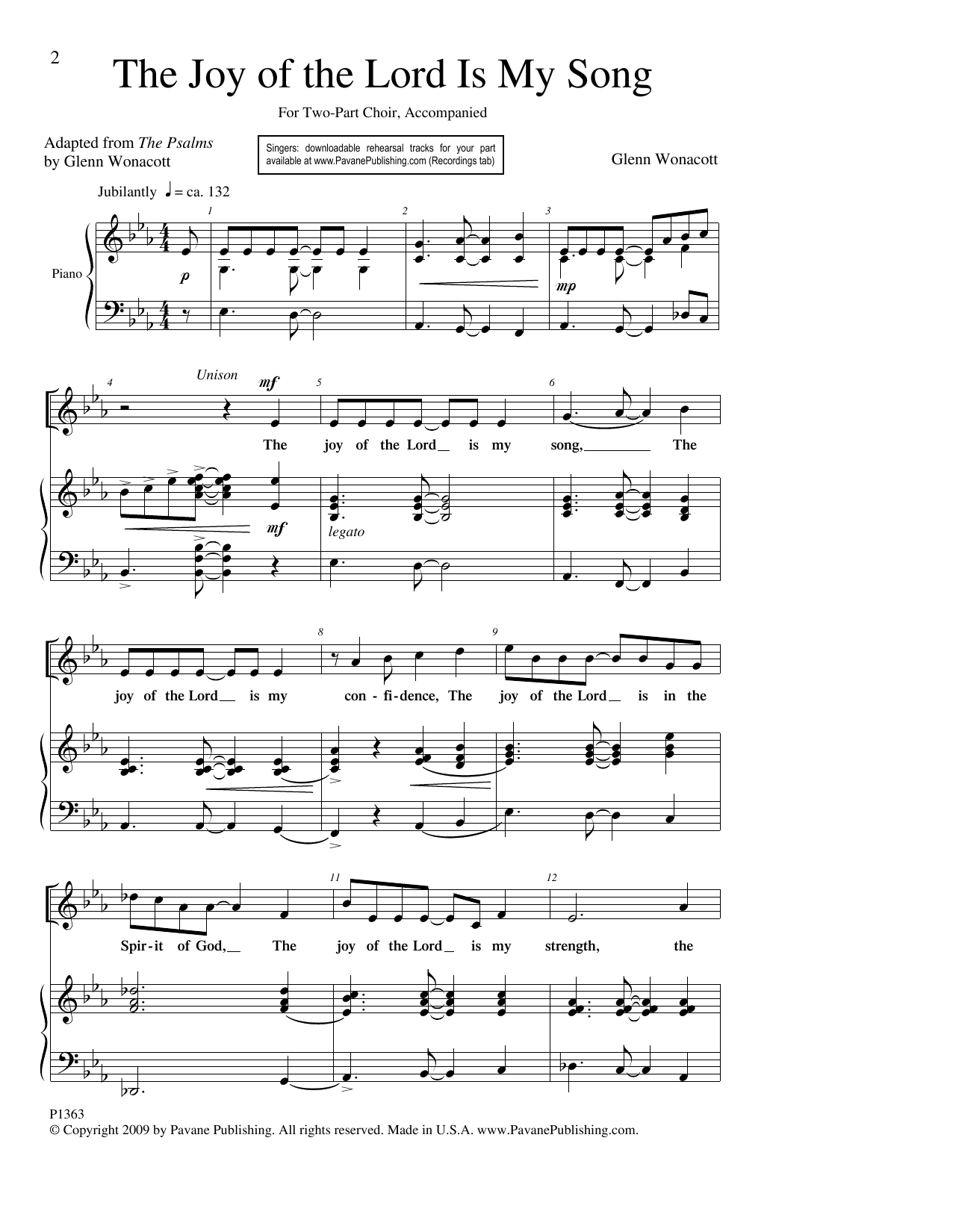 Produktbild zu: The Joy Of The Lord Is My Song