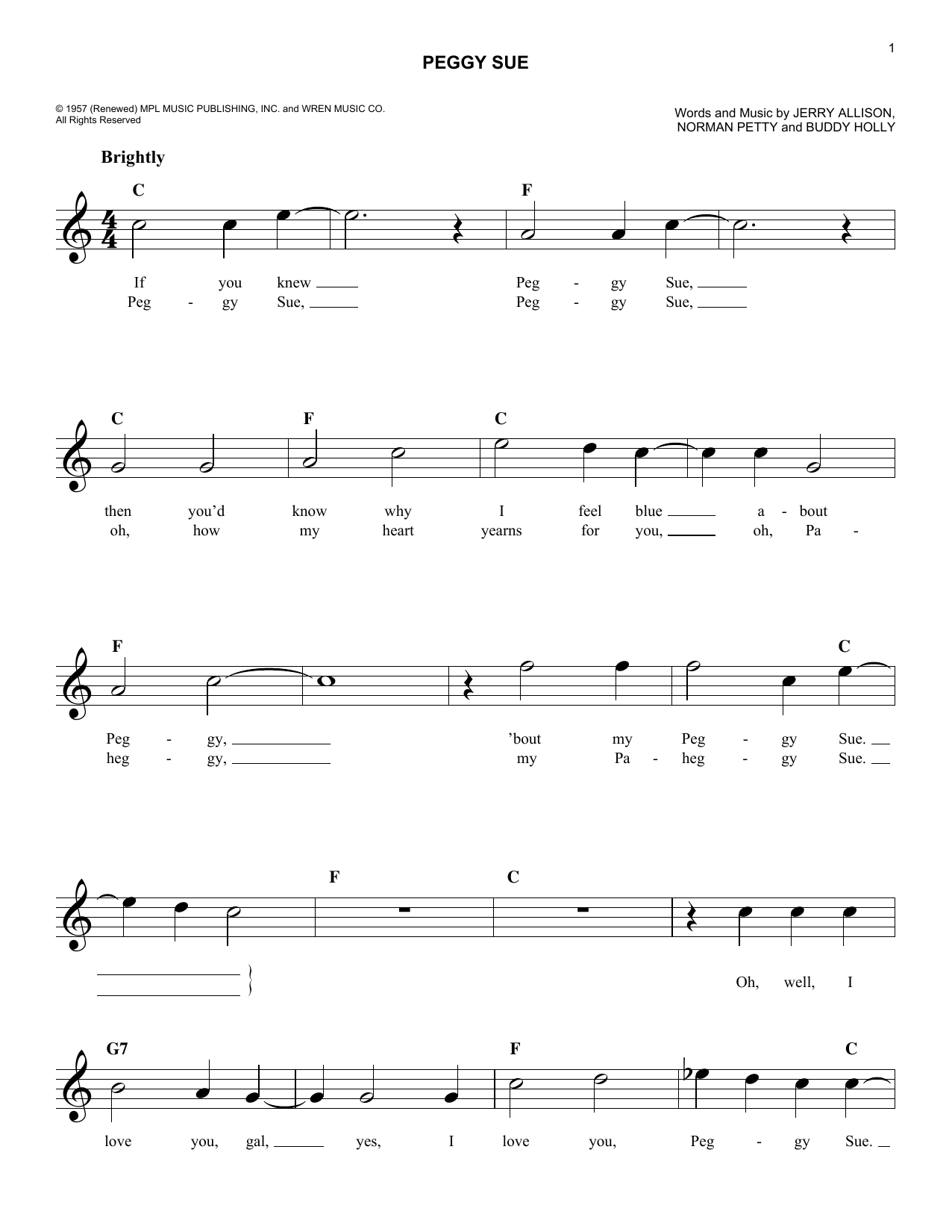 Produktgalerie: Seite 1 von 1 Peggy Sue, Buddy Holly