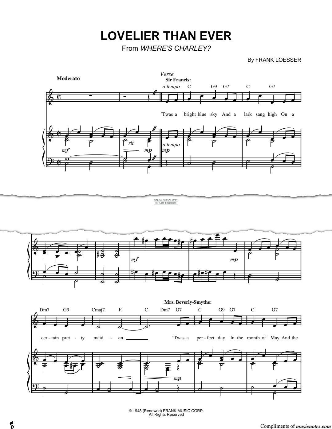 Produktgalerie: Seite 1 von 1 Lovelier Than Ever, Frank Loesser, Gesang, Gitarre, Klavier