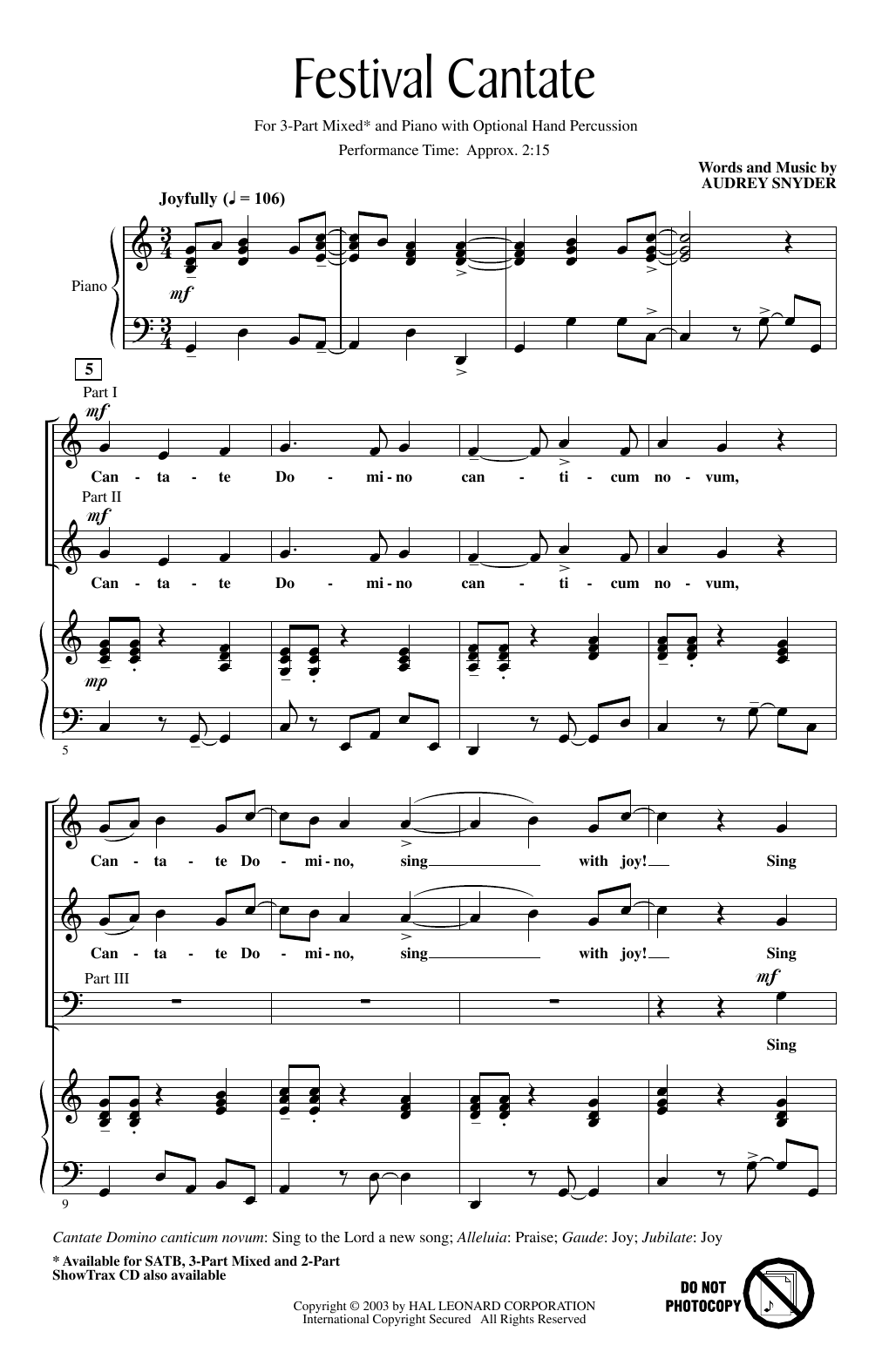 Produktbild zu: Festival Cantate