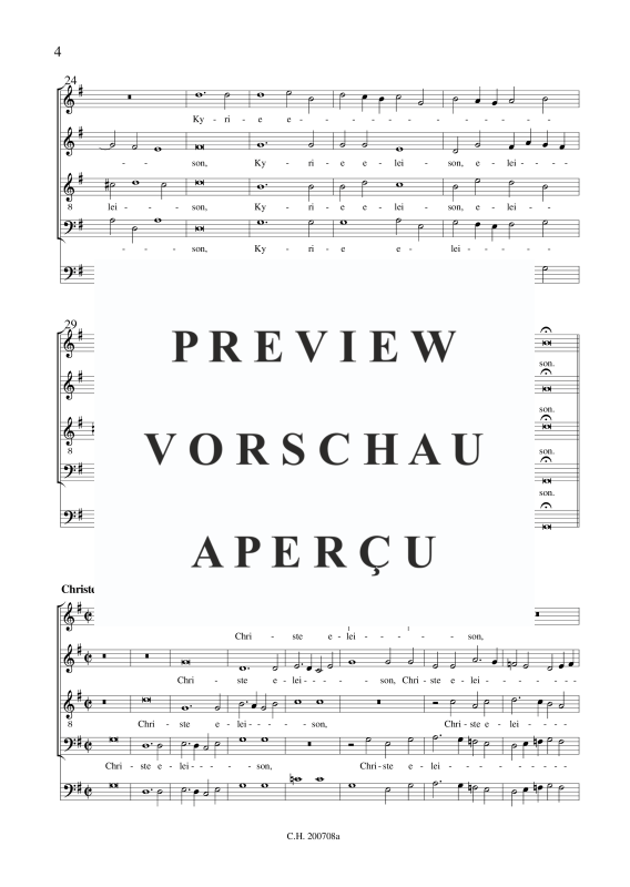 gallery: Missa á 4 alla brevis, , (Gemischter Chor + BC)