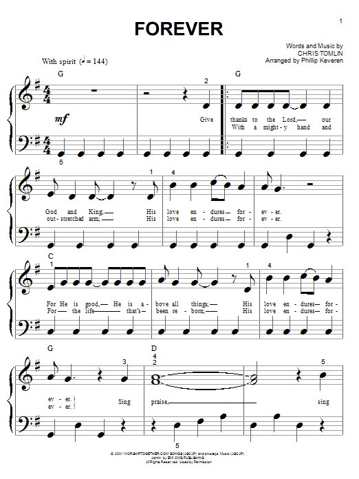 Produktbild zu: Forever (arr. Phillip Keveren)