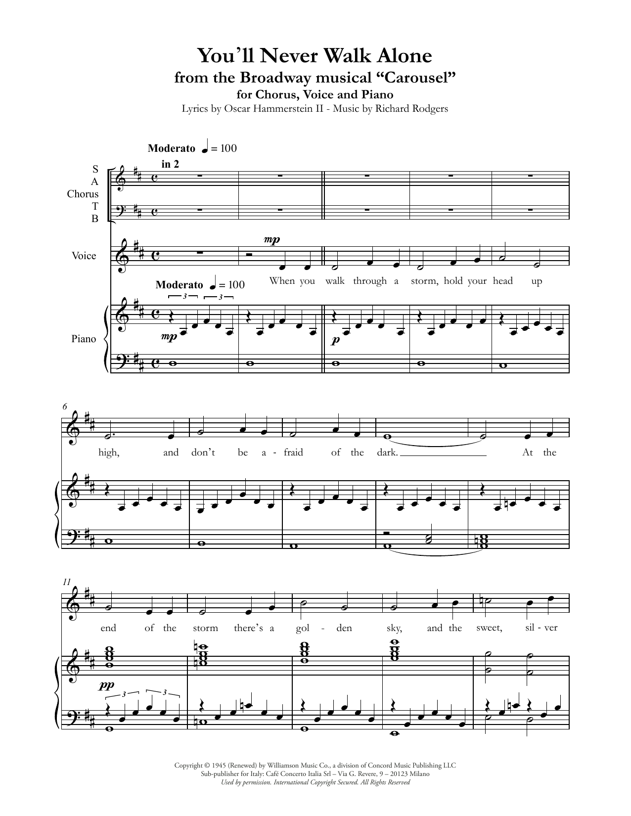 Produktbild zu: You'll Never Walk Alone (from Carousel)