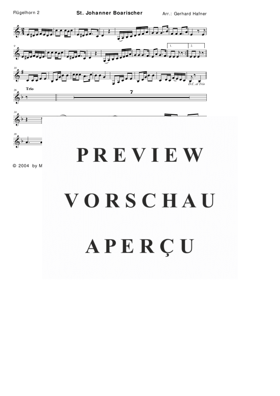 Product gallery: Page 6 of 11 St. Johanner Boarischer, , (woodwind and brass)