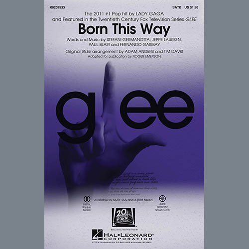 cover: Born This Way, Lady Gaga, Glee Cast, Chor