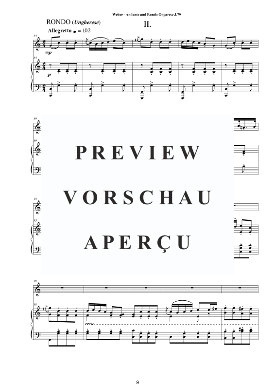 Produktgalerie: Seite 10 von 11 Andante & Rondo Ongarese J. 79, , Viola und Klavier